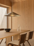 Audo Copenhagen Chancery Pendant Lamp with the Androgyne Dining Table and the Bottle Carafe