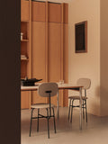 Audo Copenhagen Afteroom Plus Dining Chair, Fully Upholstered with the Afteroom Dining Chair and the Co Table