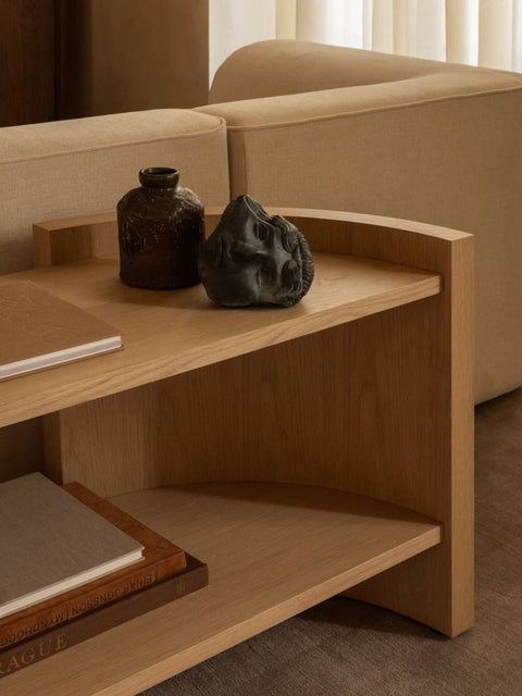 Audo Copenhagen Crescent Shelving with the Eave Modular Sofa