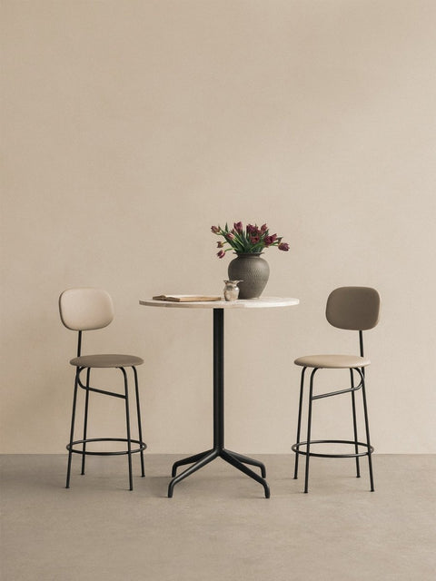 Audo Copenhagen Afteroom Plus Bar & Counter Chair, Fully Upholstered in a styled interior