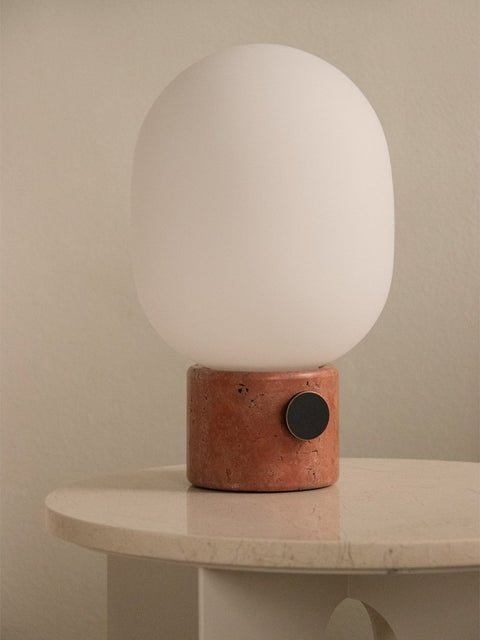 Audo Copenhagen JWDA Table Lamp, Corded with the Androgyne Side Table