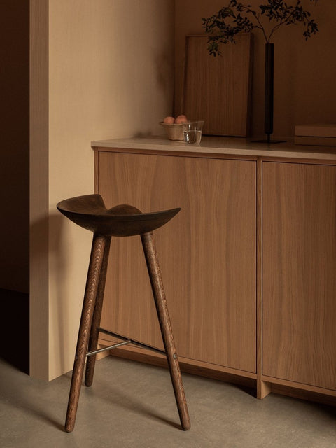 Audo Copenhagen ML42 Stool, Counter & Bar Height with the Stance Vase