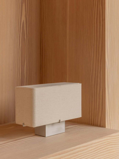 Audo Copenhagen Nonna Table Lamp, Aluminum in a styled interior
