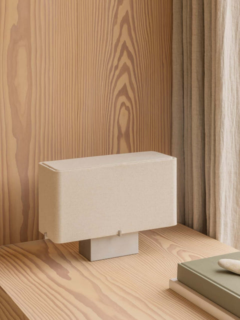 Audo Copenhagen Nonna Table Lamp, Aluminum in a styled interior