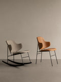 penguin dining chair and rocking chair fully upholstered designed by ib kofod larsen for audo copenhagen