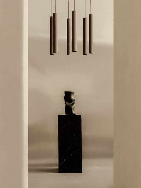 Audo Copenhagen Tubulaire Chandelier in a styled interior