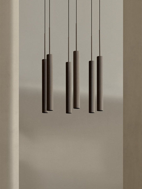 Audo Copenhagen Tubulaire Chandelier in a styled interior