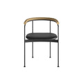 Contemporary Danish design dining chair by DK3 with elegant silhouette