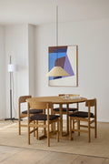 Borge Mogensen 3236 dining chair around a minimalist wood table bright Nordic interior