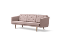 Scandinavian designer sofa with refined proportions