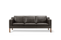 Borge Mogensen Scandinavian BM2213 Sofa in Premium Leather for Fredericia Furniture Front View