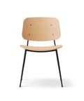 lacquered oak soborg chair by borge mogensen for fredericia furniture