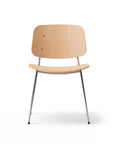 lacquered oak soborg chair designed by borge mogensen for fredericia furniture