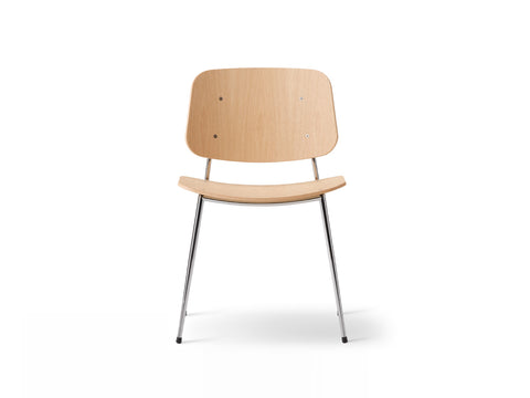 lacquered oak soborg chair designed by borge mogensen for fredericia furniture