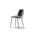 Side view of Søborg Chair highlighting ergonomic shape and Scandinavian craftsmanship
