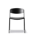 lynderup chair by borge mogensen in black finish for fredericia furniture