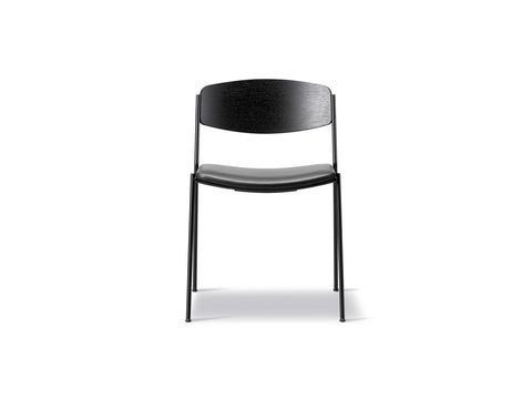 lynderup chair by borge mogensen in black finish for fredericia furniture