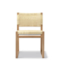 BM61 chair by borge mogensen for fredericia finish with natural cane wicker and oiled oak frame