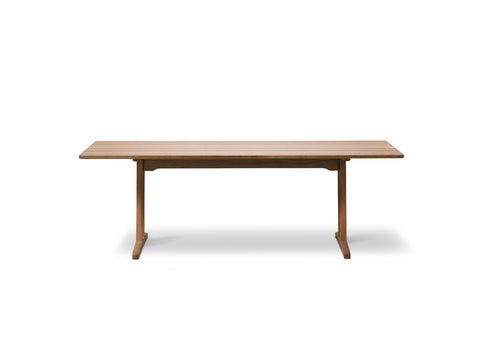 c18 dining table in smoked oak designed by borge mogensen for fredericia furniture