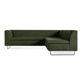 bonnie and clyde modern sectional sofa by Blu Dot in vos evergreen