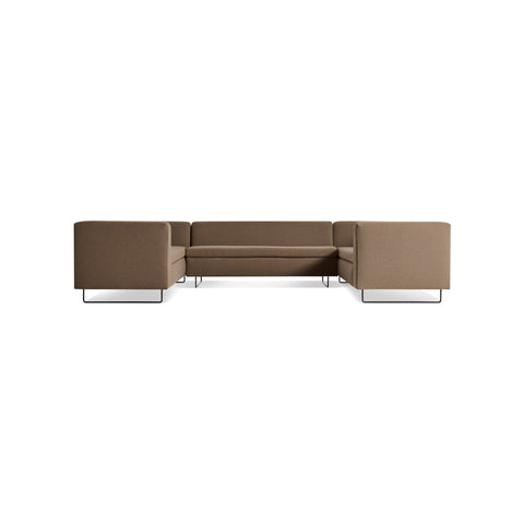Bonnie and Clyde U-Shaped Sectional Sofa by Blu Dot in Kvadrat Autumn Cardamom, front view