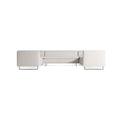 Bonnie and Clyde U-Shaped Sectional Sofa by Blu Dot in Vos Bone, front view
