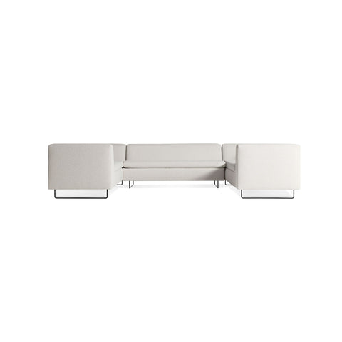 Bonnie and Clyde U-Shaped Sectional Sofa by Blu Dot in Vos Bone, front view