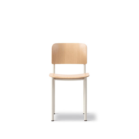 Oak Lacquered Wood and Chalk Frame Plan Chair by Fredericia Furniture 