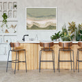 scandinavian inspired kitchen with bantam bar stool by Canadian furniture company gus modern 