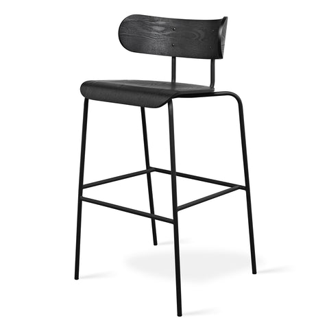 bantam bar stool by gus modern in black ash 