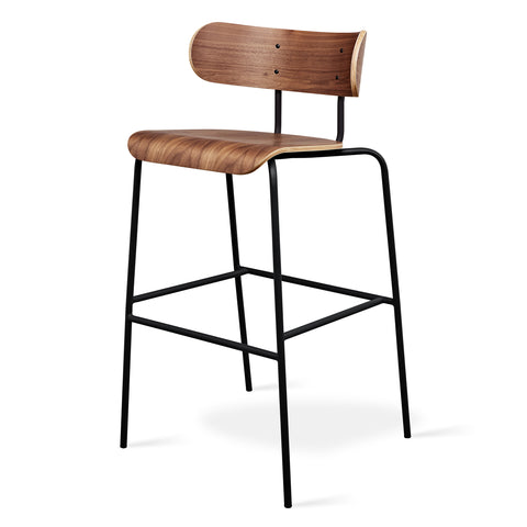 bantam bar stool by gus modern in walnut