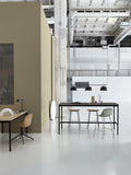 scandinavian inspired work space with muuto fiber bar stool