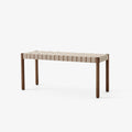 Betty TK4 Bench by &Tradition in smoked oak with natural linen webbing