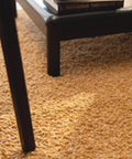 gold boucle area rug 