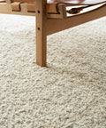 white scandinavian boucle rug