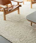 white Scandinavian area rug 