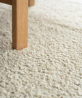 white boucle area rug by Mark Krebs