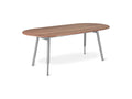 Bracket Dining Table in Walnut & Cadet Grey by Gus Modern