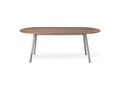 Bracket Dining Table in Walnut & Cadet Grey by Gus Modern