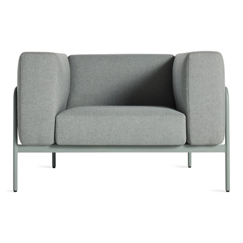 modern outdoor cache lounge chair by Blu Dot in Toohey breezy blue