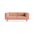 Coffer 82" Sofa by Blu Dot in Clay Velvet, front view