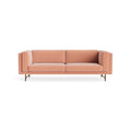 Coffer 96" Sofa by Blu Dot in Clay Velvet, front view