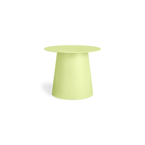 low cocktail end table by Blu Dot in celery