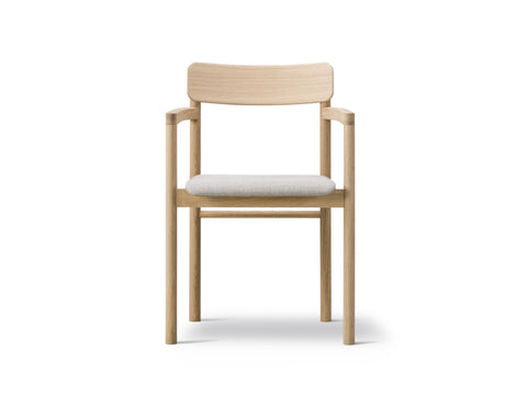 post armchair designed by fredericia