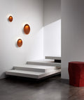 corten color flindt wall lamp designed by christian flindt for louis poulsen