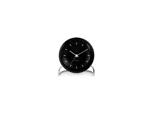 City Hall Table Clock, Black, by Arne Jacobsen