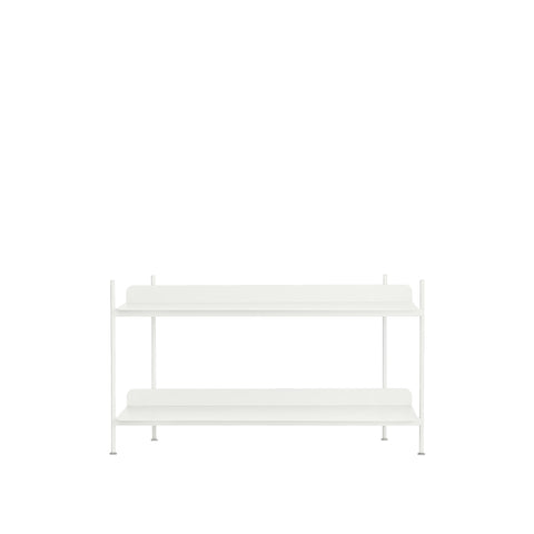 compile shelving unit by muuto in white