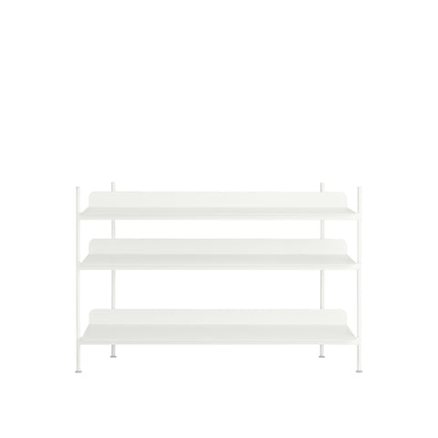 compile shelving unit by muuto in white