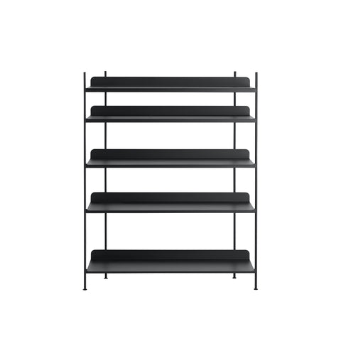 compile shelving unit by muuto in black