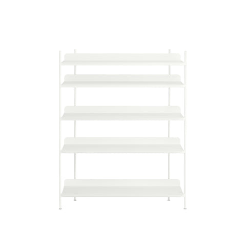 compile shelving unit by muuto in white